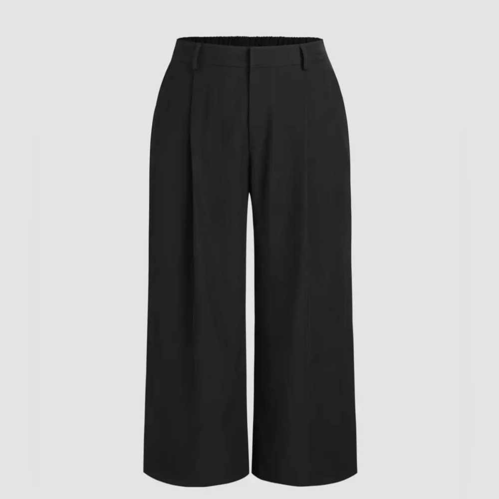 NWT Cider Black Mid-Rise Wide Leg Pants Size 4X